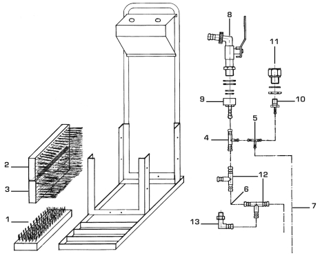 ESCOVA DE BASE PARA LIMPEZA DE CALÇADO